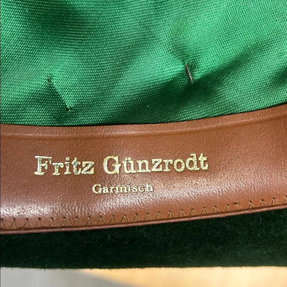 Fritz Gunzrodt Original Robinsport Green Alpine Felt Hat & 3 Vintage Hat Pins
